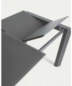 AXIS GLASS GREY rozkladací jedálenský stôl 160 (220) cm