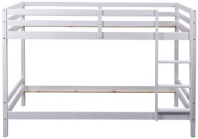 Inter Link Detská poschodová posteľ Small Cloud/Sleepy Cloud, biely lak (poschodová posteľ s rebríkom, 90 X 200 CM)  (100374709)