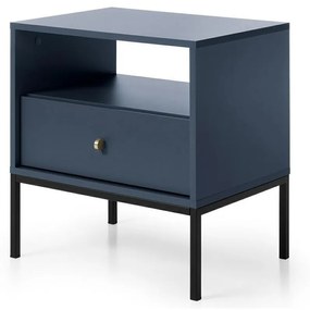 MIRJAN 24 Nočný stolík MONO 56x54 cm modrá MJ0044