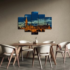 Obraz osvetlenej stavby (150x105 cm)