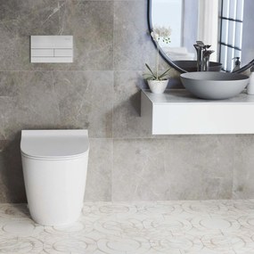 Rea, tlačidlo na splachovanie k podomietkovým systémom WC K011A-Q Rea T, brúsená oceľ, REA-E0057