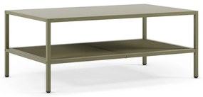 Zelený kovový konferenčný stolík 60x100 cm Fayna – Marckeric