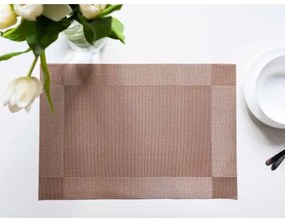 Prestieranie Deluxe 30 × 45 cm – Majda štvorce hnedé