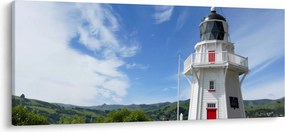 Obraz majáku Akaroa, Nový Zéland (120x50 cm)