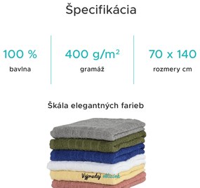 Osuška SOFT krémová 70 x 140 cm, 100% bavlna