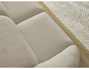 Béžová pohovka z textílie bouclé 230 cm Tina – Bobochic Paris