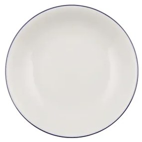 Jedálenská súprava 24 ks biela/modrá/porcelán
