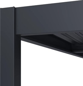 Bioklimatická pergola INTRO DUO 8x4 m, hliník - do steny