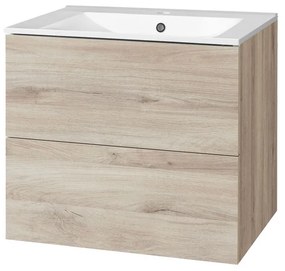 Mereo Mereo, Aira, kúpeľňová skrinka s keramickým umývadlom 61 cm, MER-CN720
