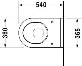 Duravit Starck 3 - závesné WC 36x54 cm 2200090000