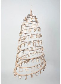 Súprava 10 drevených vianočných dekorácií Spira Medium