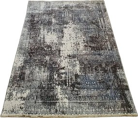 HU Sivo-modrý orientálny koberec Banco 10137-BLUE Rozmer: 60x110 cm