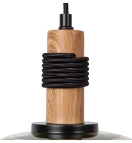 Lucide 45408/22/62 - Luster na lanku ILONA 1xE27/40W/230V pr. 22 cm čierna/béžová