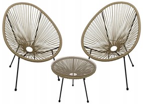 Záhradný stolík ACAPULCO - béžový