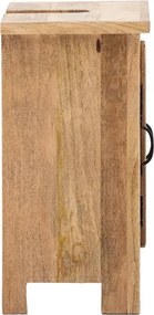 furniture-nabytek.cz - Masívna skrinka pod umývadlo Santa Cruz z mangového dreva, povrchová úprava, prírodná farba