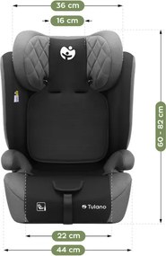 Autosedačka Zooma 25 i‑Size čierna / sivá