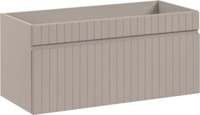 Závesná kúpeľňová skrinka pod umývadlo so zásuvkou 100 cm (Iconic Kašmír 82-100-D-1S)