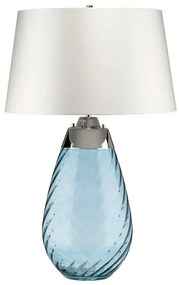 Elstead LENA-TL-L-MODRÁ-OWSS-LED Stolná lampa LENA 1xE27/40W/230V 74cm modrá/biela