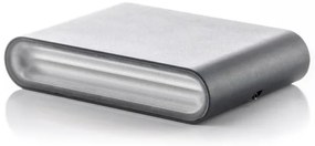 LED2 - LED Vonkajšie nástenné svietidlo FLAT 2xLED/3W/230V IP65 čierna