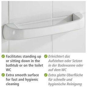 Nástenné plastové madlo do kúpeľne Pure – Wenko