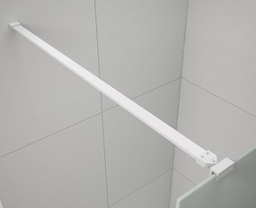 Polysan, ESCA WHITE MATT jednodielna sprchová zástena do priestoru, sklo Flute , 1100 mm, ES1311-07