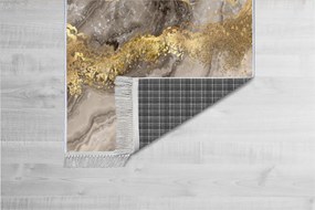 Koberec Marble 160x230 cm sivý/zlatý