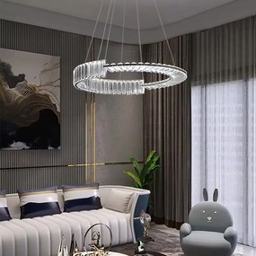 Toolight Toolight, LED krištáľové osvetlenie 60cm, APP1529-CP60, chrómová, OSW-06401