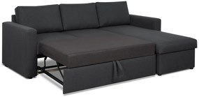 Rozkládací rohová sedací souprava INTARI Šedá