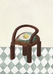 The Poster Club Plagát Chair with Fruit by Isabelle Vandeplassche 50x70 cm
