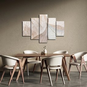 Obraz - Béžové listy (150x105 cm)