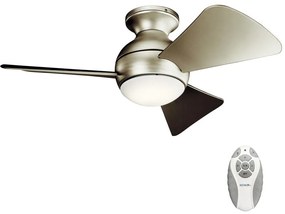 Elstead Kichler KLF-SOLA-34-BN-LED Stmievateľný stropný ventilátor SOLA 10W/230V IP23+DO ED0416