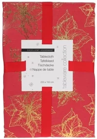 Vianočný obrus červená, 150 x 220 cm