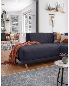 Antracitová rozkladacia/s úložným priestorom rohová pohovka (ľavý roh/do L) Classy Sophie – Miuform