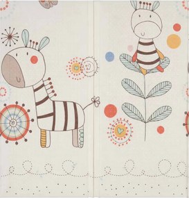 KIK Vzdelávacia penová podložka pre deti 180 × 200 cm, obojstranná, vzor zvieratká