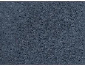 Modrá ženilková rozkladacia/s úložným priestorom rohová pohovka (ľavý roh/s leňoškou) Roxelane – Bobochic Paris