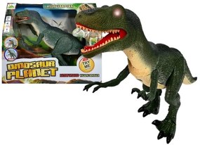 LEAN TOYS Interaktívny dinosaurus na batérie - zelený