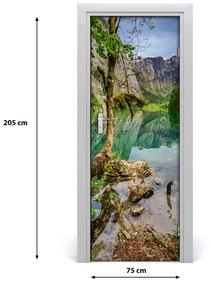 Fototapeta na dvere samolepiace jazero v horách 75x205 cm
