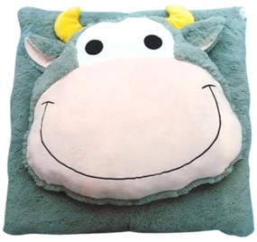 Detský vankúš CUDDLI FRIENDS 70x70 cm plyšový - viac farieb Farba: Sivá