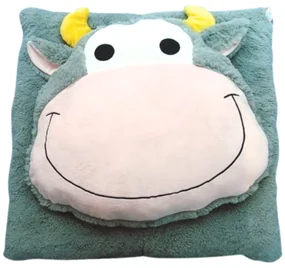 Detský vankúš CUDDLI FRIENDS 70x70 cm plyšový - viac farieb Farba: Sivá