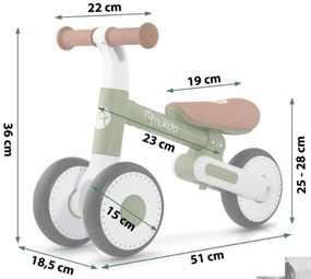 Nukido Detské odrážadlo Zelené NK-603