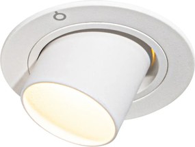 Moderné zabudované bodové svetlo biele GU10 35 mm okrúhle výkyvné - Installa