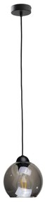 Luster na lanku UNO 1xE27/60W/230V čierna/dymová