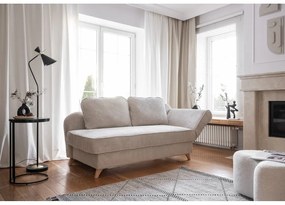 Béžová menčestrová leňoška (pravý roh) Chic Charlotte – Miuform