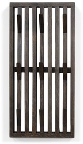 Tmavohnedý nástenný vešiak z dubového dreva Parco – Spinder Design