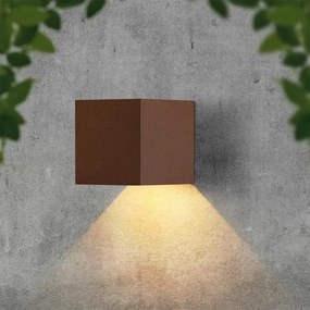 LED Sol nástenné svietidlo so snímačom LED/9W/3,7V 3000/4000/5000K IP65 2600 mAh hnedá