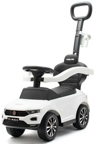 Baby Mix Detská odrážadlo s vodiacou tyčouVolkswagen T-ROC, biela