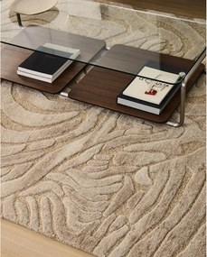 Béžový ručne tkaný koberec s prímesou vlny 160x230 cm Tribet – Kave Home