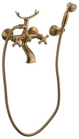 Vaňová batéria Paffoni Ricordi so sprchovacím setom 150 mm bronz IR023BR