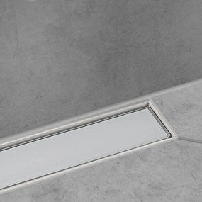 HANSGROHE RainDrain Match vrchná sada sprchového žľabu 70 cm, s výškovo nastaviteľným rámom, biela, 56037450