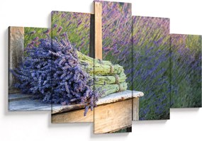 Obraz - Levanduľové zväzky (150x105 cm)